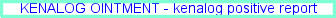 Kenalog injection dose